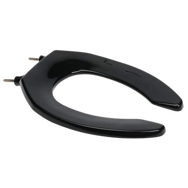 Mayfair 1955CT047 Commercial Plastic Toilet Seat, Black Bed Bath