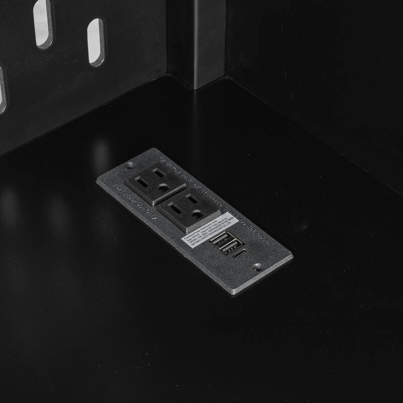 Full Size Gaming Loft Bed with Storage Staircase, Computer Desk, Storage Shelf, LED Lights and USB