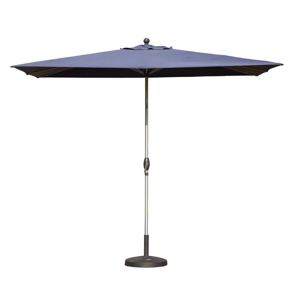Rectangle Patio Umbrella with Crank Lift and Tilt Function, (Base not included)