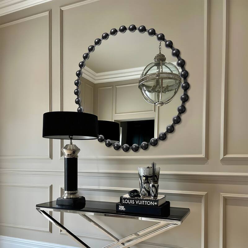 Iron Bead Wall Mirror to Enhance the Overall Otyle