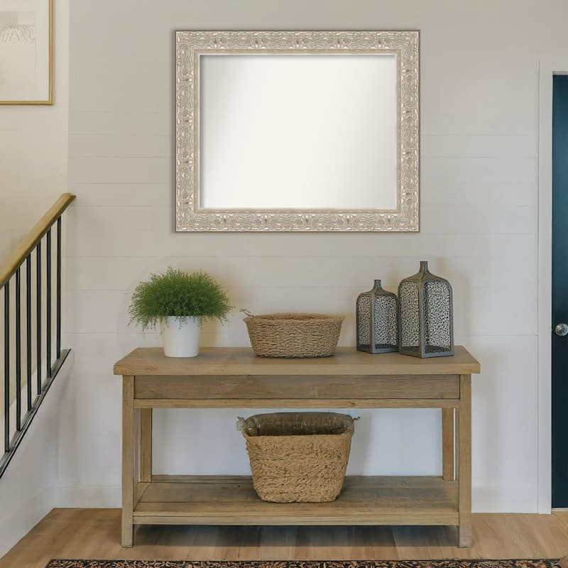Luxe Non-Beveled Framed Wall Mirror