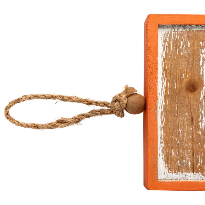 BOO Wooden Block Halloween Sign with Bat Accent - 27.5"