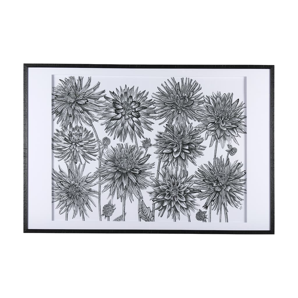 Dahlia Study - Detail Framed Art Print