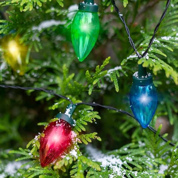 Solar Multi Colored Led Christmas Bulb String Lights Overstock 30153339