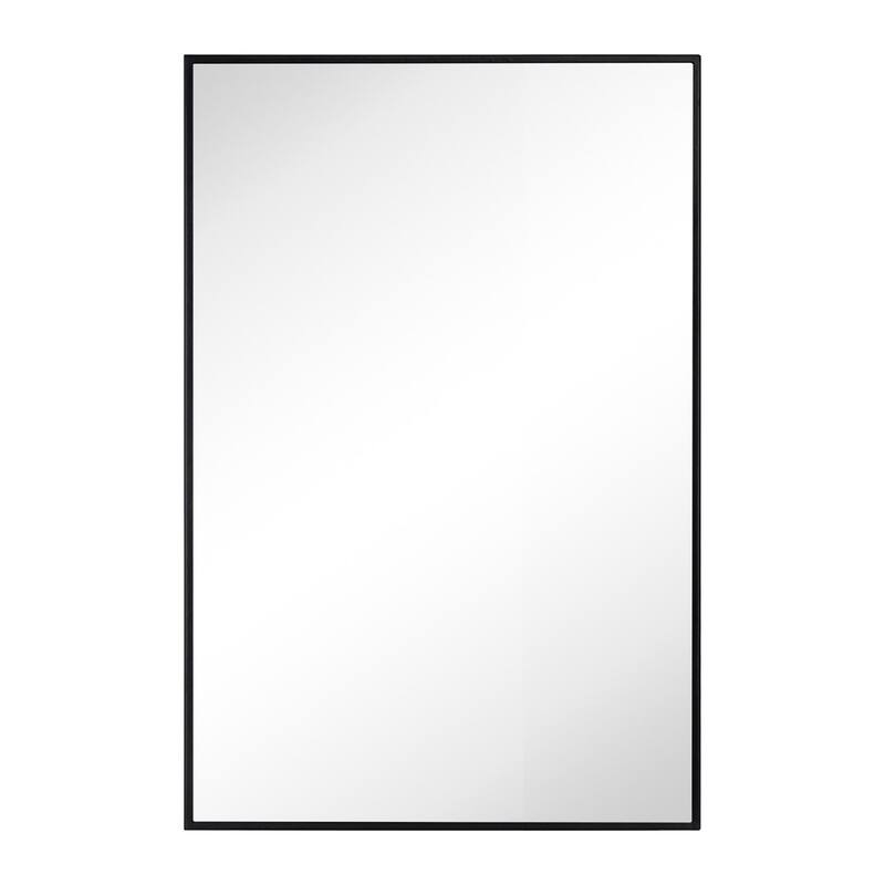 TEHOME Velin Recessed and Surface Mount Bathroom Medicine Cabinet with Mirror Square Cornered Metal Framed Rounded Rectangle