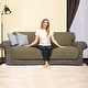 preview thumbnail 29 of 46, Subrtex XL Sofa Reversible Couch Cover Quilted Slipcover Furniture Protector Taupe