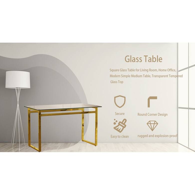 Rectangular Glass Dining Table