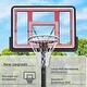 preview thumbnail 16 of 16, Portable 4.76-10ft Height Adjustable Waterproof Basketball Hoop Basketball System with LED Basketball Hoop Colorful Lights