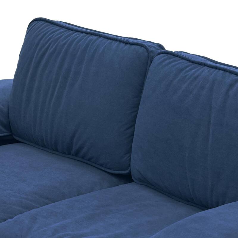 79" Loveseat Sofa Couch with Under-Seat Storage, Elegant 2-Seater Settee with Pillow Top Armrests for Living Room