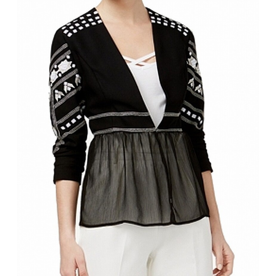 sheer sequin cardigan