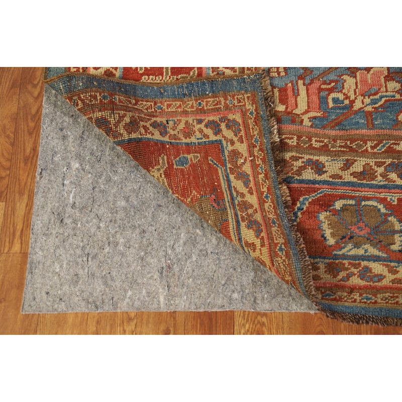 Vegetable Dye Heriz Bakhshayesh Persian Area Rug Handmade Wool Carpet - 9'3" x 10'9"