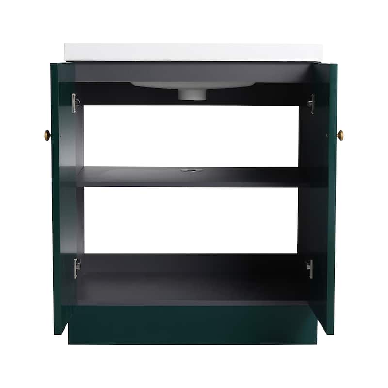 Bathroom Vanity With Sink In 24/30/36 Inch, Freestanding Bathroom Vanity With Soft Close Door and Adjustable Shelf