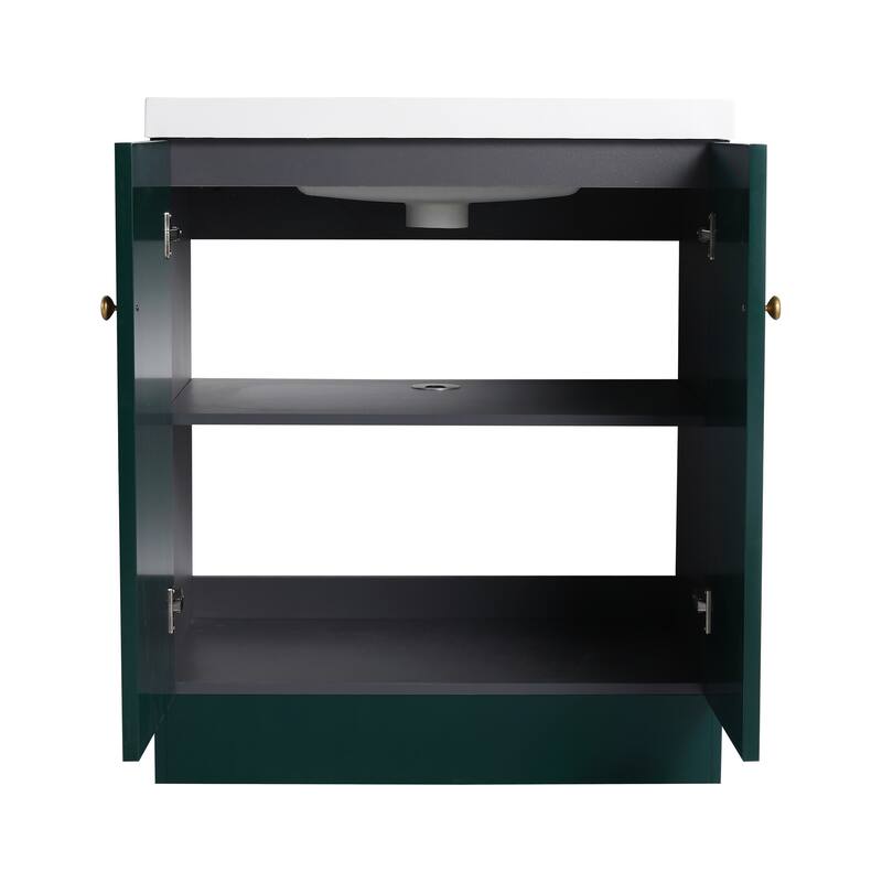 Beingnext 24"/30"/36" Bathroom Vanity with Sink, Freestanding Bathroom Vanity with Soft Close Door and Adjustable Shelf