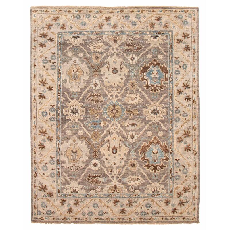 ECARPETGALLERY Hand-knotted Jules Serapi Grey Wool Rug - 7'11 x 10'1 - Grey - 7'11 x 10'1