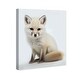 preview thumbnail 4 of 5, Wynwood Studio Canvas Animals Baby Animal Artic Fox White and Cream White Modern & Contemporary Wall Art Canvas Print