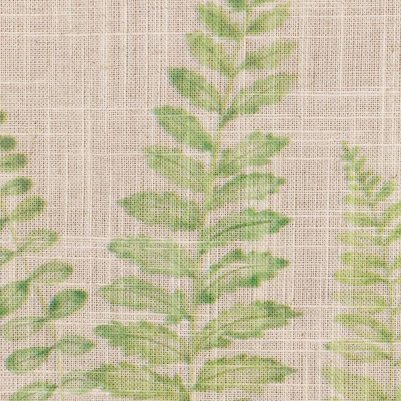 Framed Fern Leaf Print on Burlap Wall Art - 16" - Beige