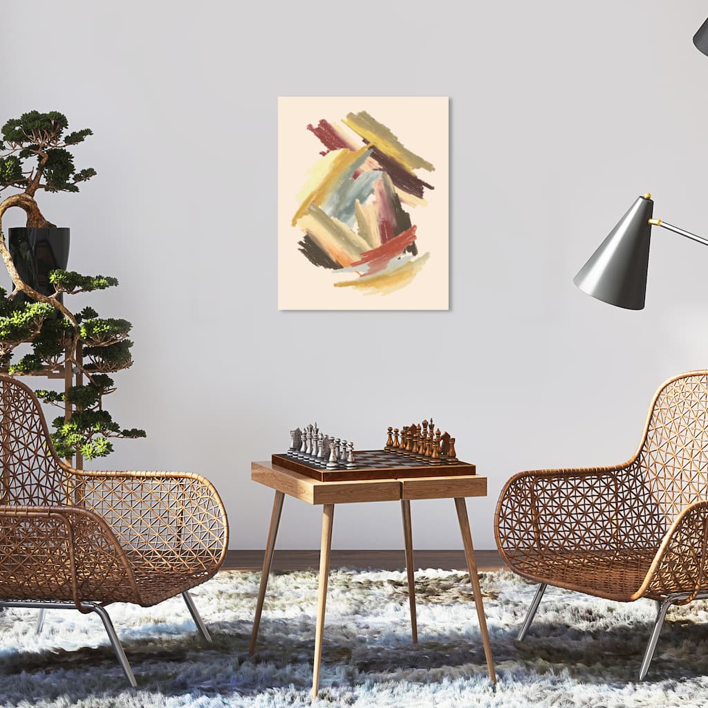 Wynwood Studio Canvas Abstract Stems and Branches Brown Modern & Contemporary Wall Art Canvas Print