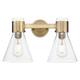 Option Brushed Brass, Clear