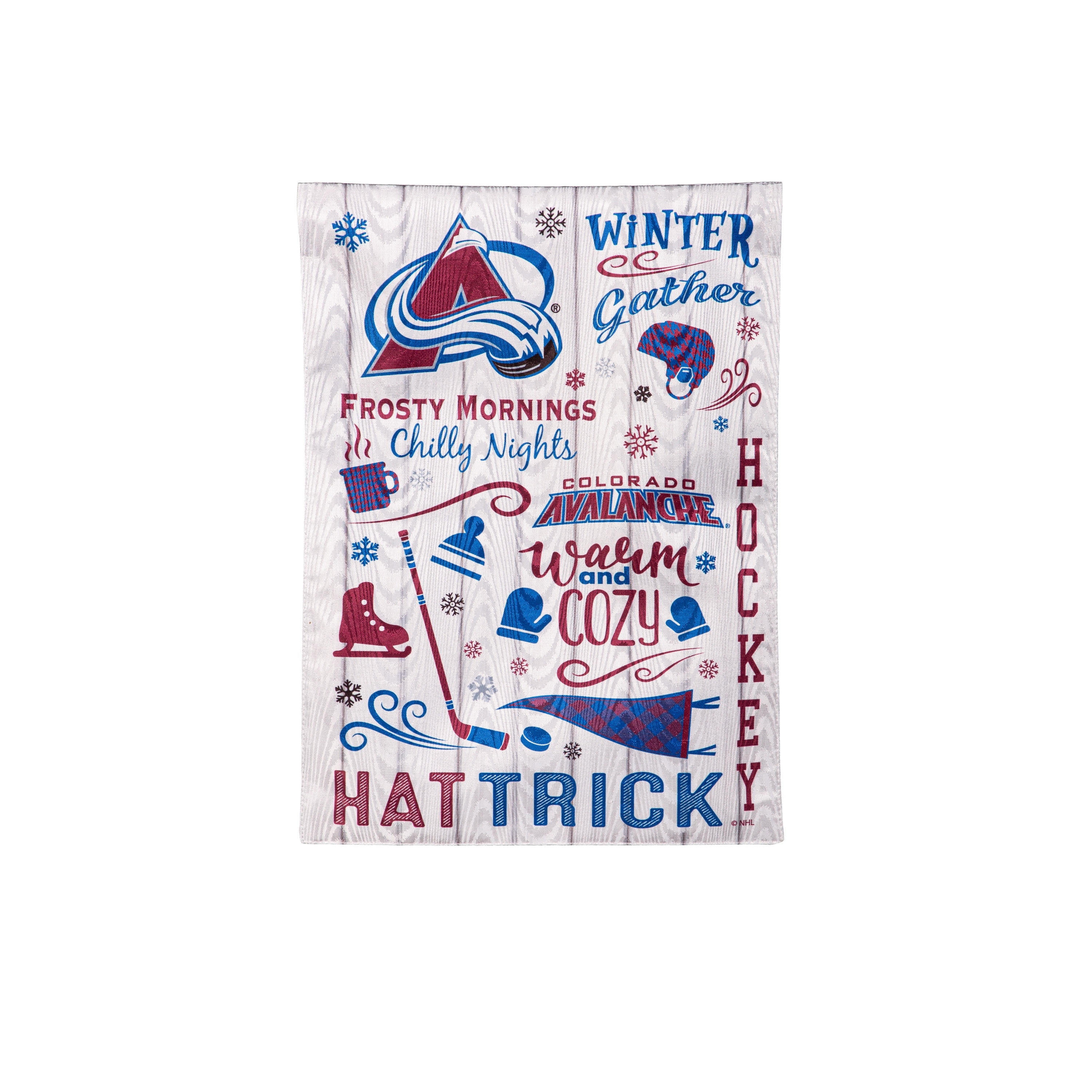 Colorado Avalanche, Moire Flag, Garden, Fall Seasonal