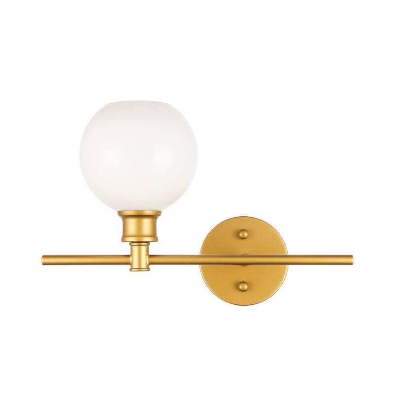 Collins 1-Light Glass Right Wall Sconce - 14.7/9.8