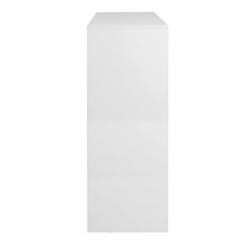 Freestanding Shoe Rack Organizer with 2 Shutter Door, Slim Shoe Storage Cabinet with Adjustable Storage Shelf and Top Drawer