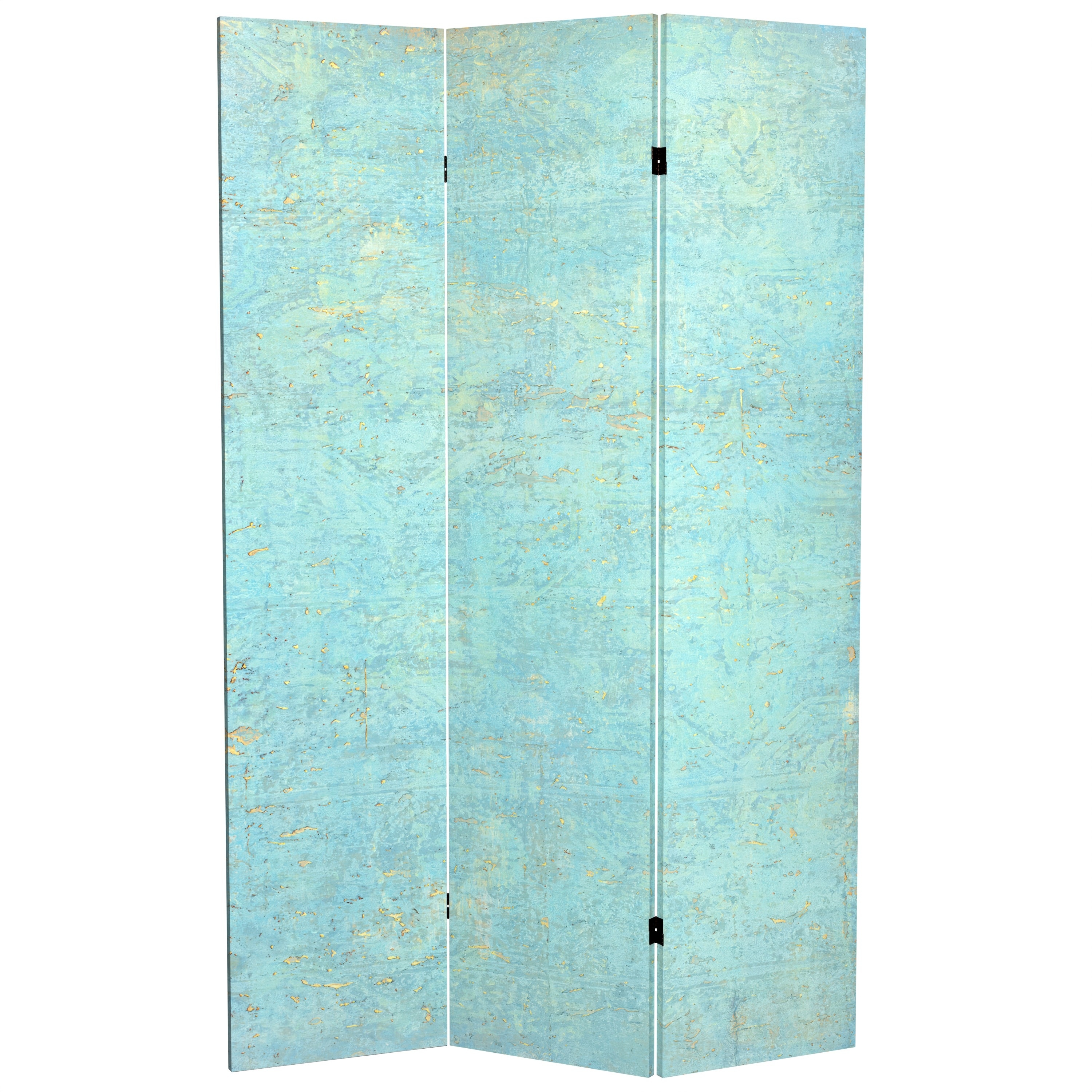 Handmade 6' Double Sided Voice of the Sky Canvas Room Divider