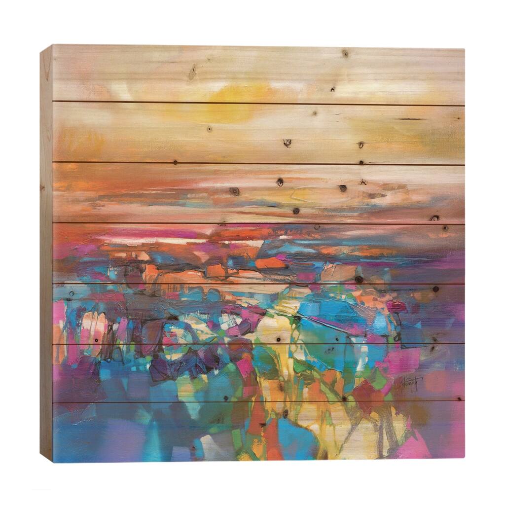 Chromodynamics I Print On Wood by Scott Naismith - Multi-Color