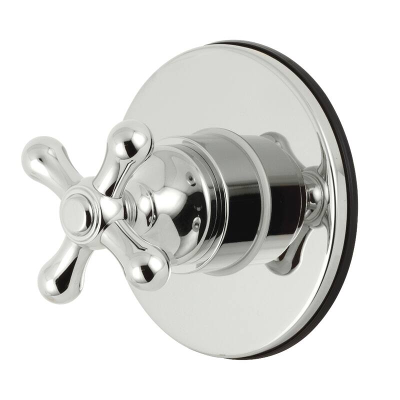 Kingston Brass Single-Handle Three-Way Diverter Valve with Trim Kit - Polished Chrome