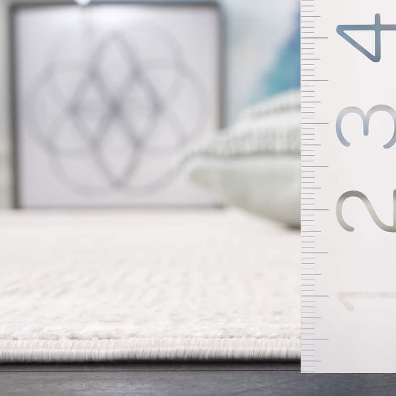 SAFAVIEH Princeton Brunilde Modern & Contemporary Polyester Rug - 2' x 7' Runner