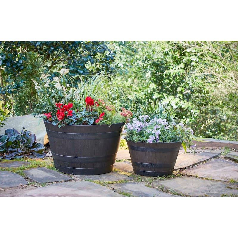 Southern Patio Whiskey Barrel Planter