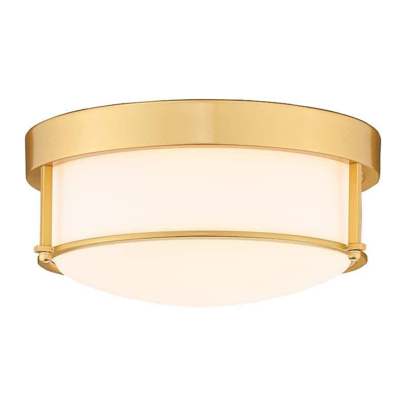 2-Light Farmhouse Flush Mount Ceiling Lights, Oil Rubbed Bronze Finish
