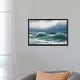preview thumbnail 6 of 7, iCanvas "Stormy sea with translucent breakers, 1894 " by David James Framed