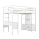 preview thumbnail 6 of 35, Twin Size Loft Bed with Built-in Desk with Two Drawers