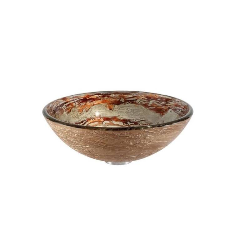 Kraus 16-1/2" Ares Glass Vessel Bathroom Sink - Includes Pop-Up Drain