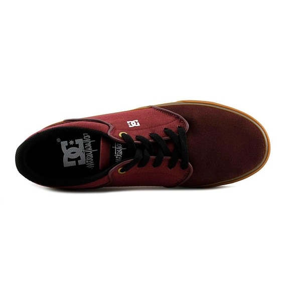 burgundy dc shoes