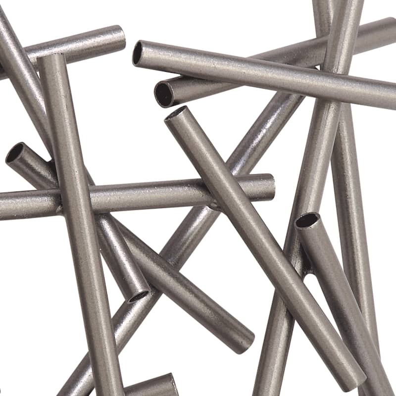 CosmoLiving by Cosmopolitan Brown or Silver Metal Overlapping Lines Geometric Wall Decor