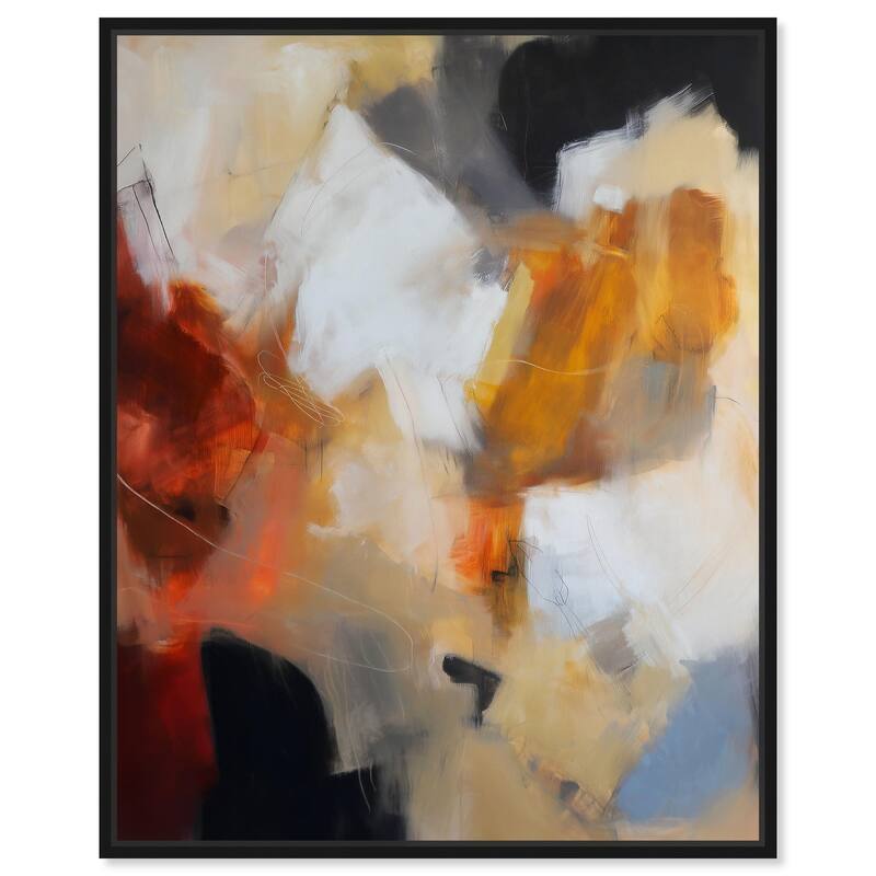 Earth and Fire I Canvas by Art Remedy - Black - 20" x 24"