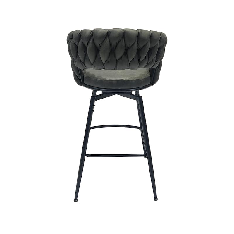 Bar Stool Set Of 2,Black Legs Barstools