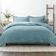 Soft Essentials Oversized 3-piece Microfiber Duvet Cover Set - Ocean - Twin - Twin XL