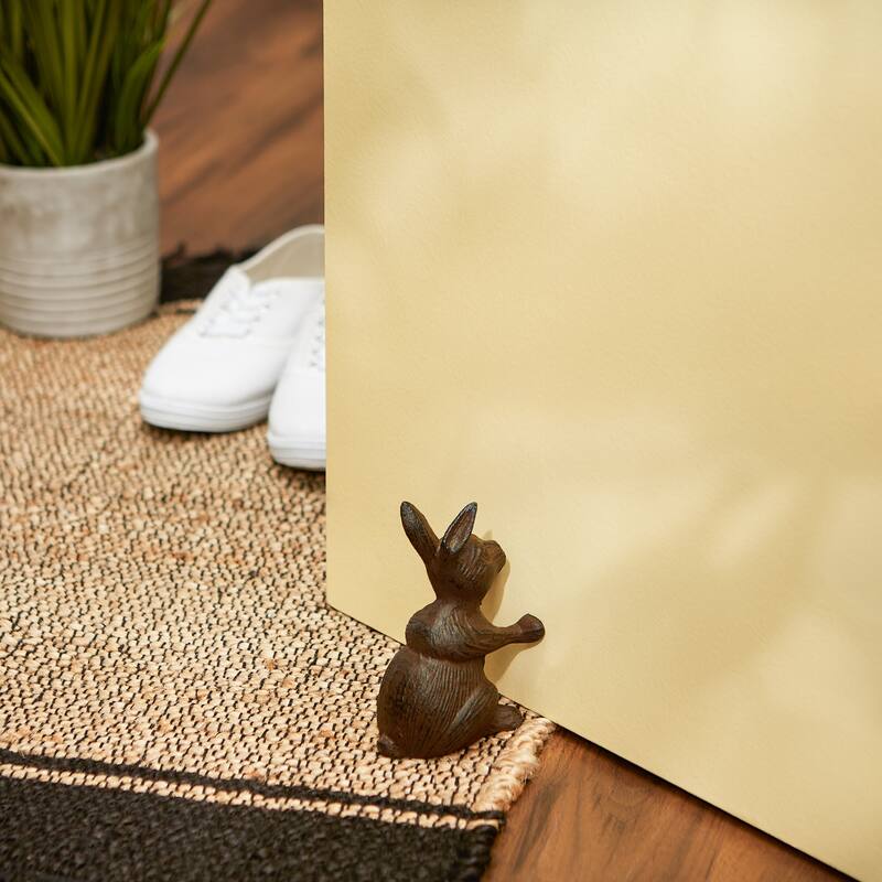 Bunny With Carrot Door Stopper