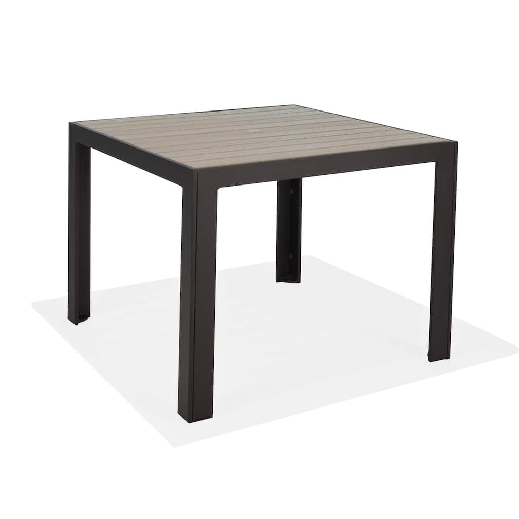 Hamilton 36" Sq. Dining Table (HDPE) w/umbrella hole - N/A