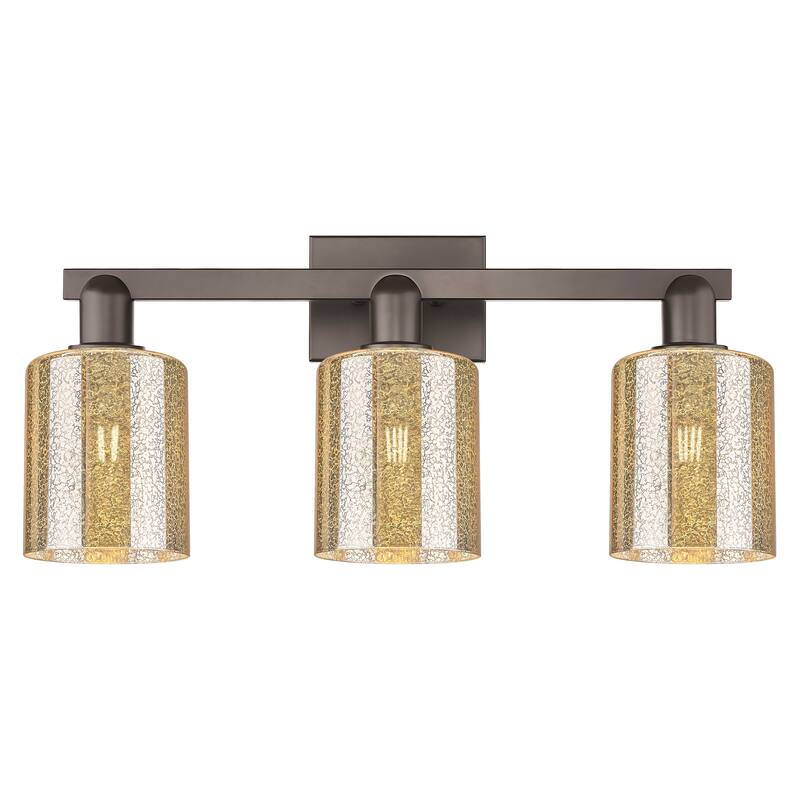 Innovations Lighting Endless Possibilities Arcadia - Cobbleskill - 3 Light 24" Bath Vanity Light - Mercury/Oil Rubbed Bronze