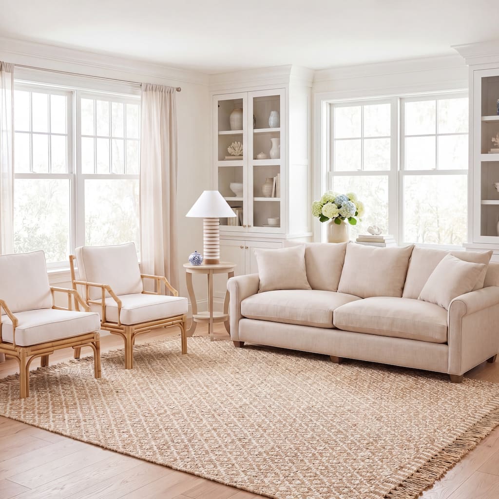 SAFAVIEH Handmade Natural Fiber Allisson Jute Fringe Rug