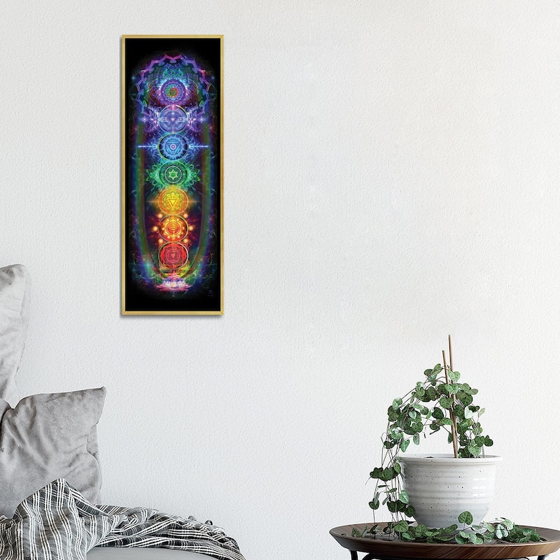 iCanvas "Chakras" by Jumbie Framed Canvas Print