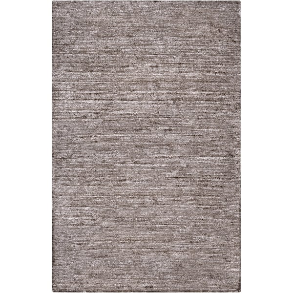 slide 2 of 59, Hand-woven Dan Solid Viscose Area Rug Dark Graphite - 3'6" x 5'6" - Rectangle