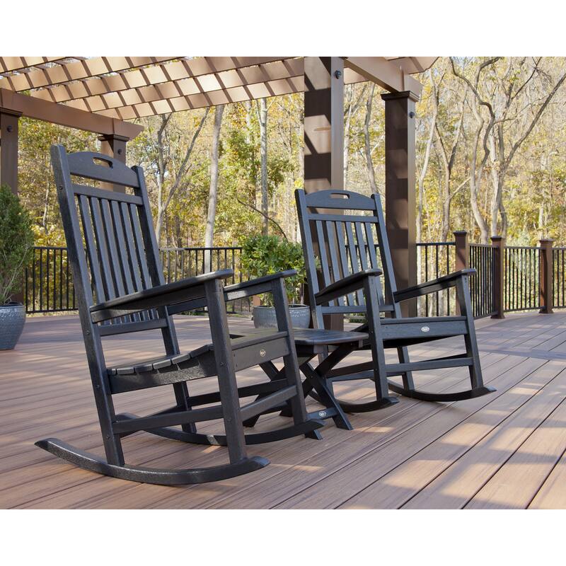 Trex Outdoor Furniture Yacht Club POLYWOOD 3piece Rocker Set Bed