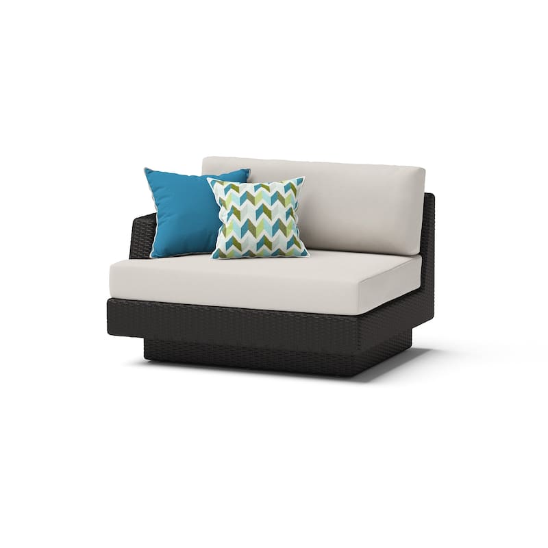 Portofino Comfort 5 Piece Sunbrella Outdoor Patio Sectional Seating Set
