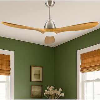 60-inch 3 - Blade Smart Ceiling Fan with Adjustable CCT LED Light Kit and Remote Control Included