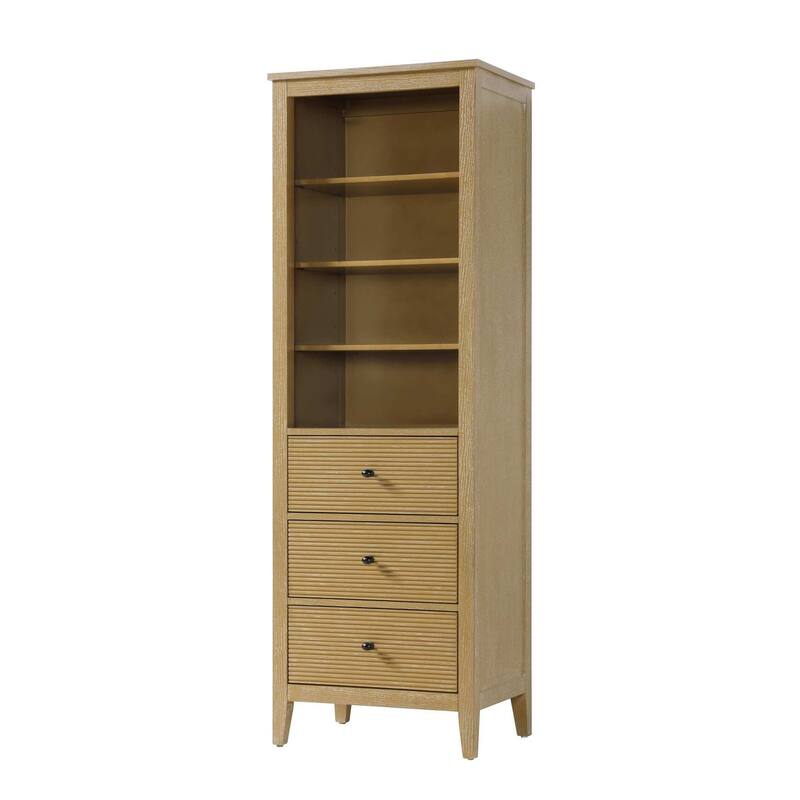 Kensington 16-28 Inch Open Shelving Bath Storage Cabinet
