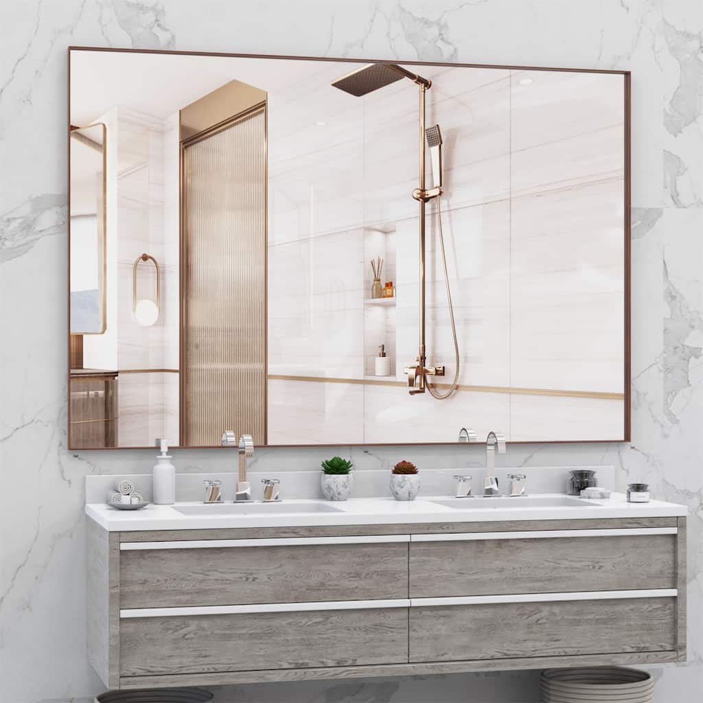 72"x48" Oversized Mirror with Removable Tray